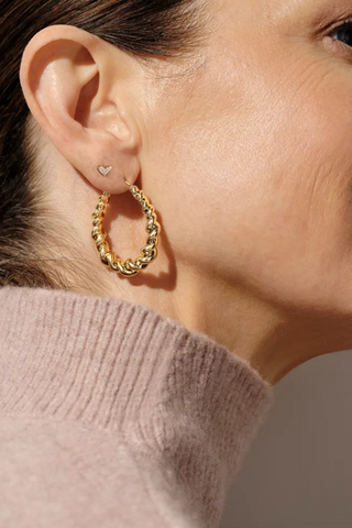 Haisley Hoop Earrings in Gold