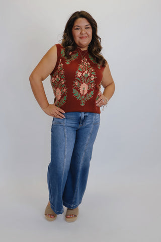 Bloom & Cocoa Sweater Vest