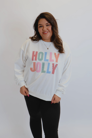 Holly Jolly Gingham Sweatshirt