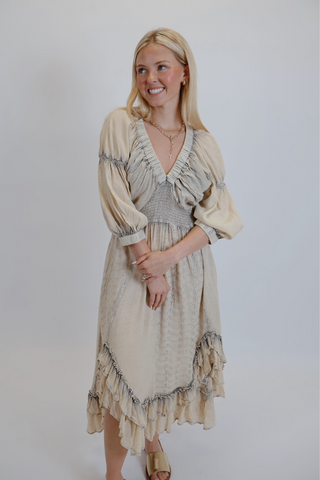 Whispers of Romance Midi Dress