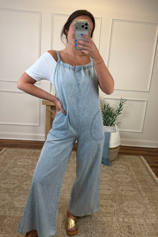 Callie Chambray Jumpsuit