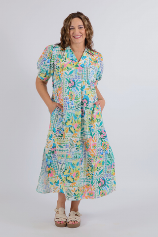 Festival Garden Midi Dress