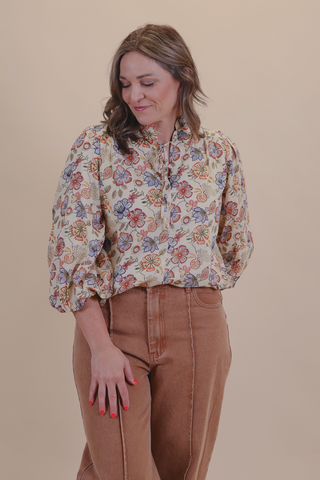 Ivory Bloom Blouse