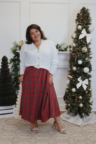 Highland Cheer Plaid Maxi Skirt