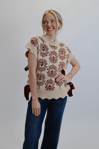 Maple Bloom Sweater Vest