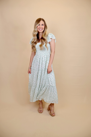 Floral Elegance Midi Dress