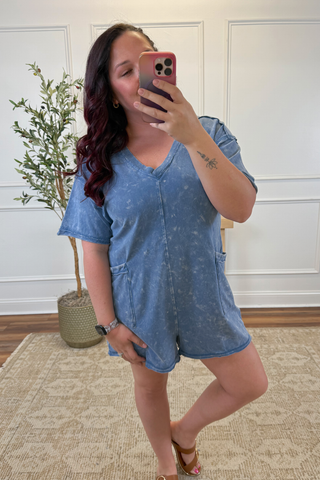 Casual Crush Mineral Wash Romper