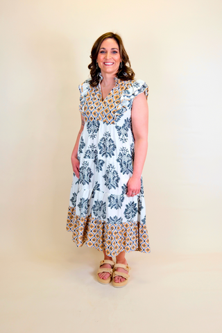 Think It Through Midi Dress
