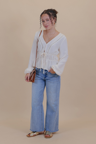 Softly Spoken Peplum Top