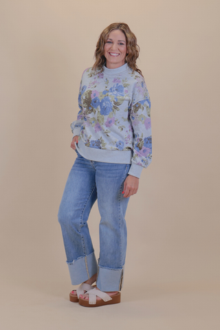 Floral Haven Pullover