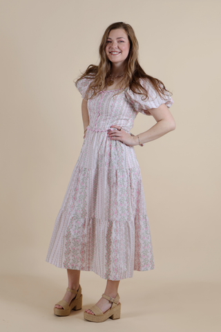 The Blush Petal Scallop Dress