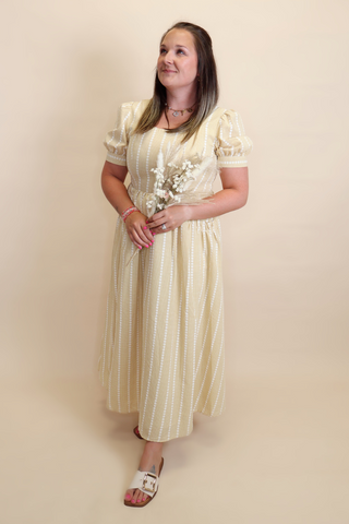 Sunflower Fields Midi Dress