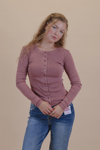 Everyday Button Knit Top