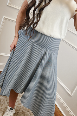 Harlow Harbor Stripe Skirt