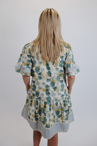 Meadow Breeze Ruffle Mini Dress