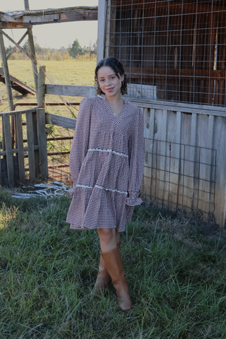Sunday Picnic Gingham Dress