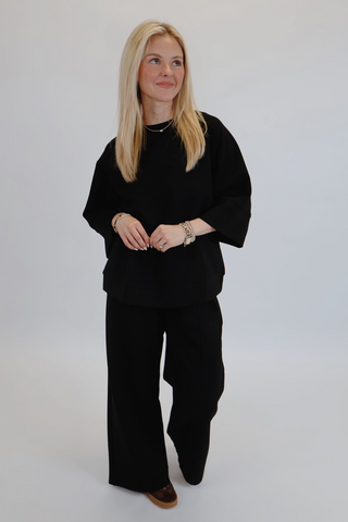 Midnight Luxe Scuba Knit Set