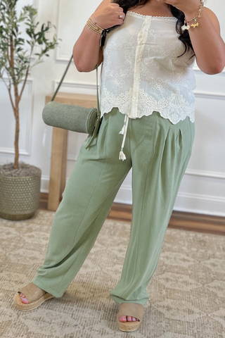 Olive Grove Barrel Pants