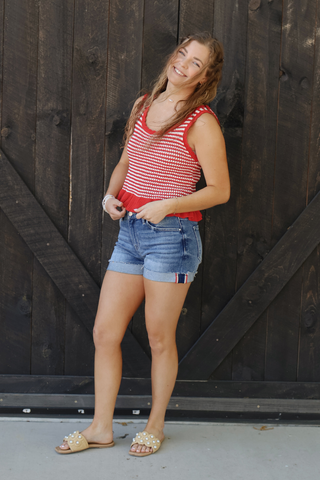 Patriotic Pop Stripe Tank