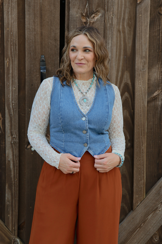 Indigo Dawn Denim Vest