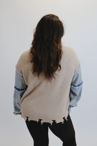 The Sweetheart Denim Sweater