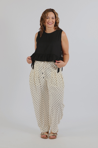 Stars Over Main Street Tie Top
