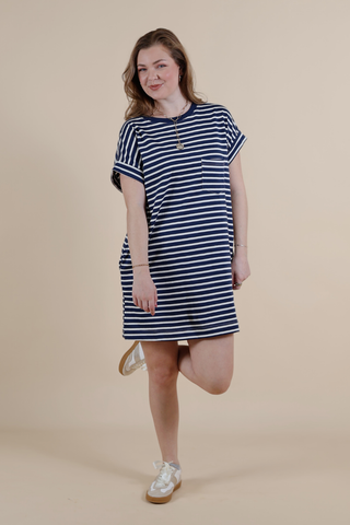 Harbor Days Stripe Tee Dress