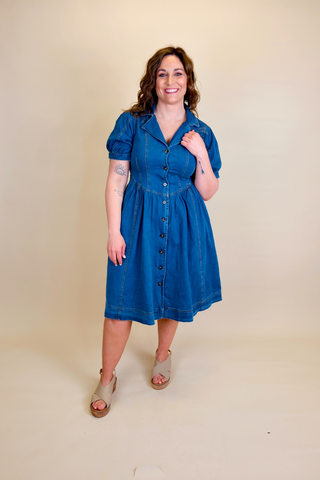 Perfect Timing Denim Dress
