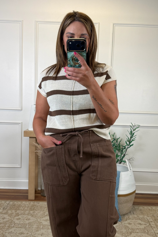 Driftwood Stripe Knit Top