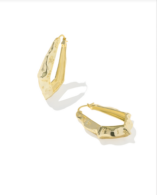 Adriana Scallop Frame Hoop Earrings