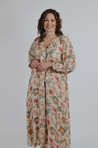 Autumn Garden Midi Dress