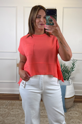 Everyday Ease Textured Pocket Tee