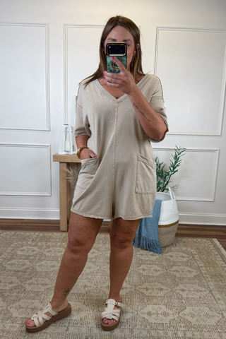 Casual Crush Mineral Wash Romper
