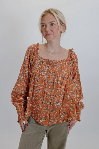 Wildflower Prairie Peasant Blouse
