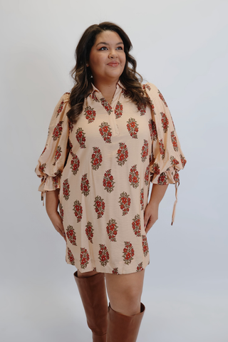 Blush Bloom Mini Dress