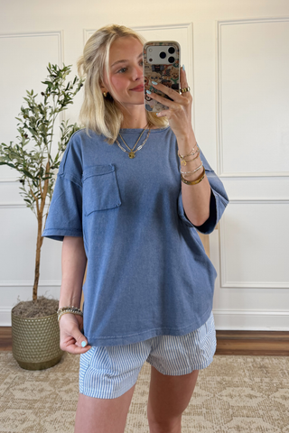 Bailey Mineral Wash Pocket Tee