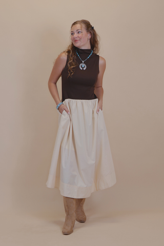Mocha Muse Midi Dress