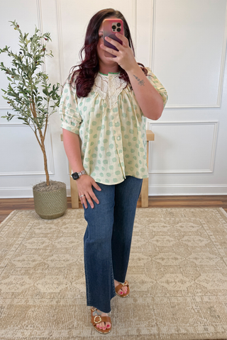 Meadow Dot Lace Blouse
