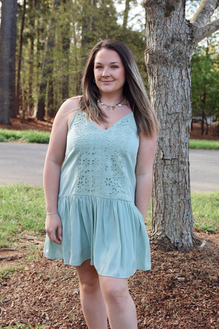 Everyday Eyelet Mini Dress