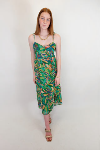Palm Paradise Midi Dress