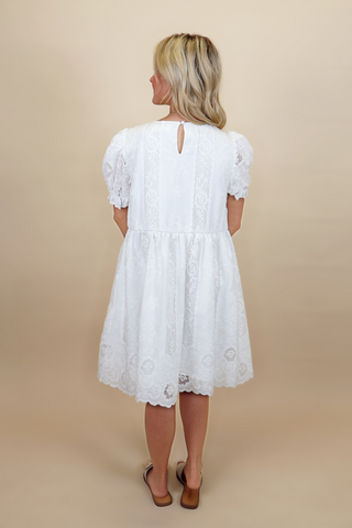 Walk the Aisle Lace Mini Dress