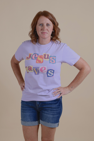 Jesus Saves Poster Tee