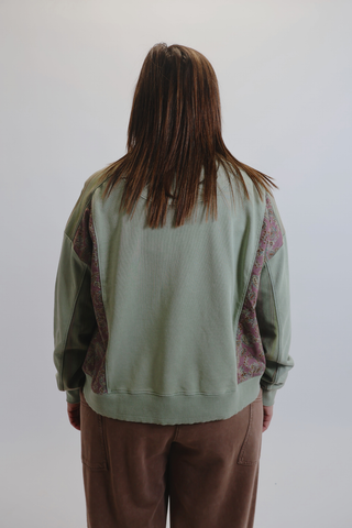 Sage Patchwork Dream Pullover