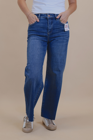 Lena Crop Wide Leg Jeans