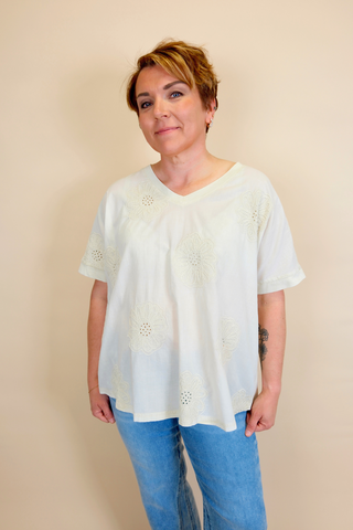Speak Now Embroidered Top