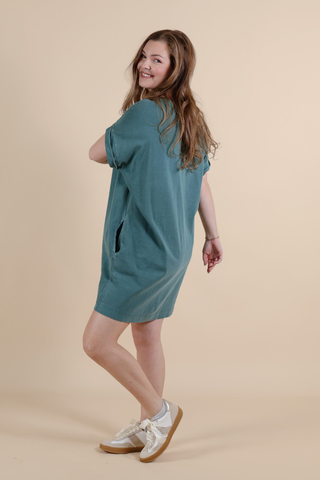 Evergreen Ease Pocket Tee Dress