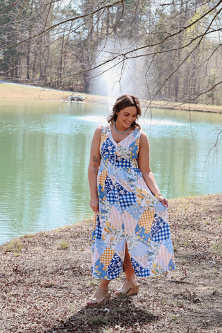 Lemon Harbor Patchwork Maxi