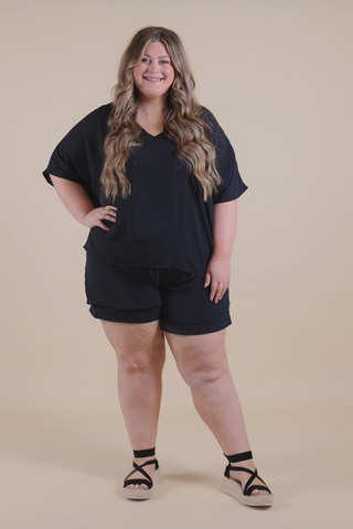 Everyday Essential V-Neck Top in Plus
