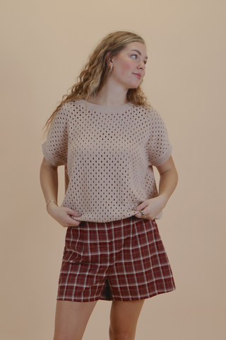 The Soft Focus Open Knit Top