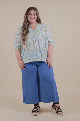 Willow Paisley Blouse in Plus